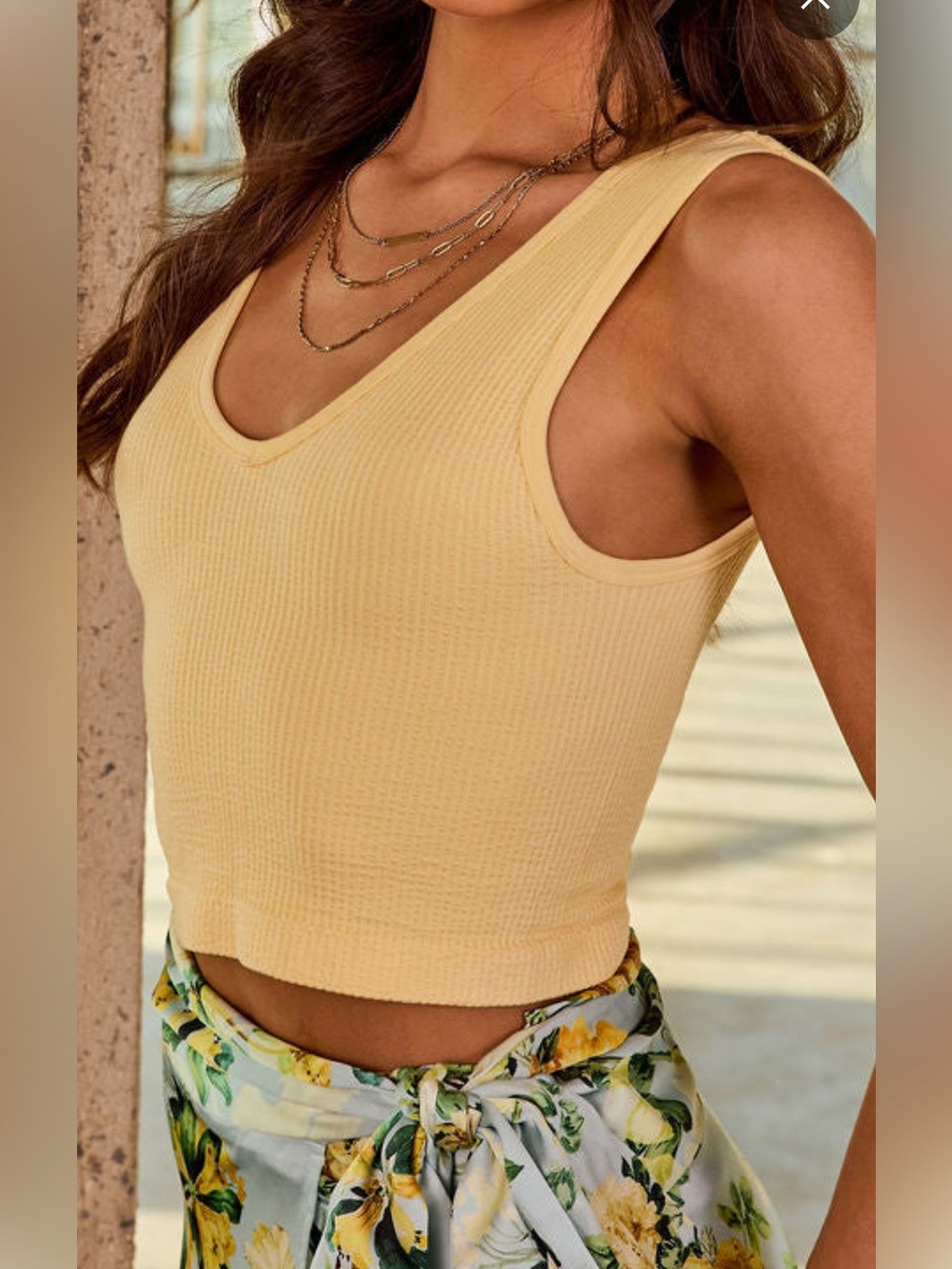 Ribbed tank top - Picture 1 of 4